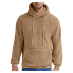 Men's Lightweight Fuzzy Sherpa Sweatshirts With Pocket