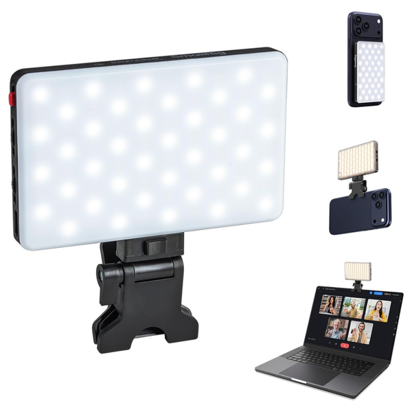 SmallRig M3 120 LEDs 2000mAh Magnetic Selfie Phone Light With Clip