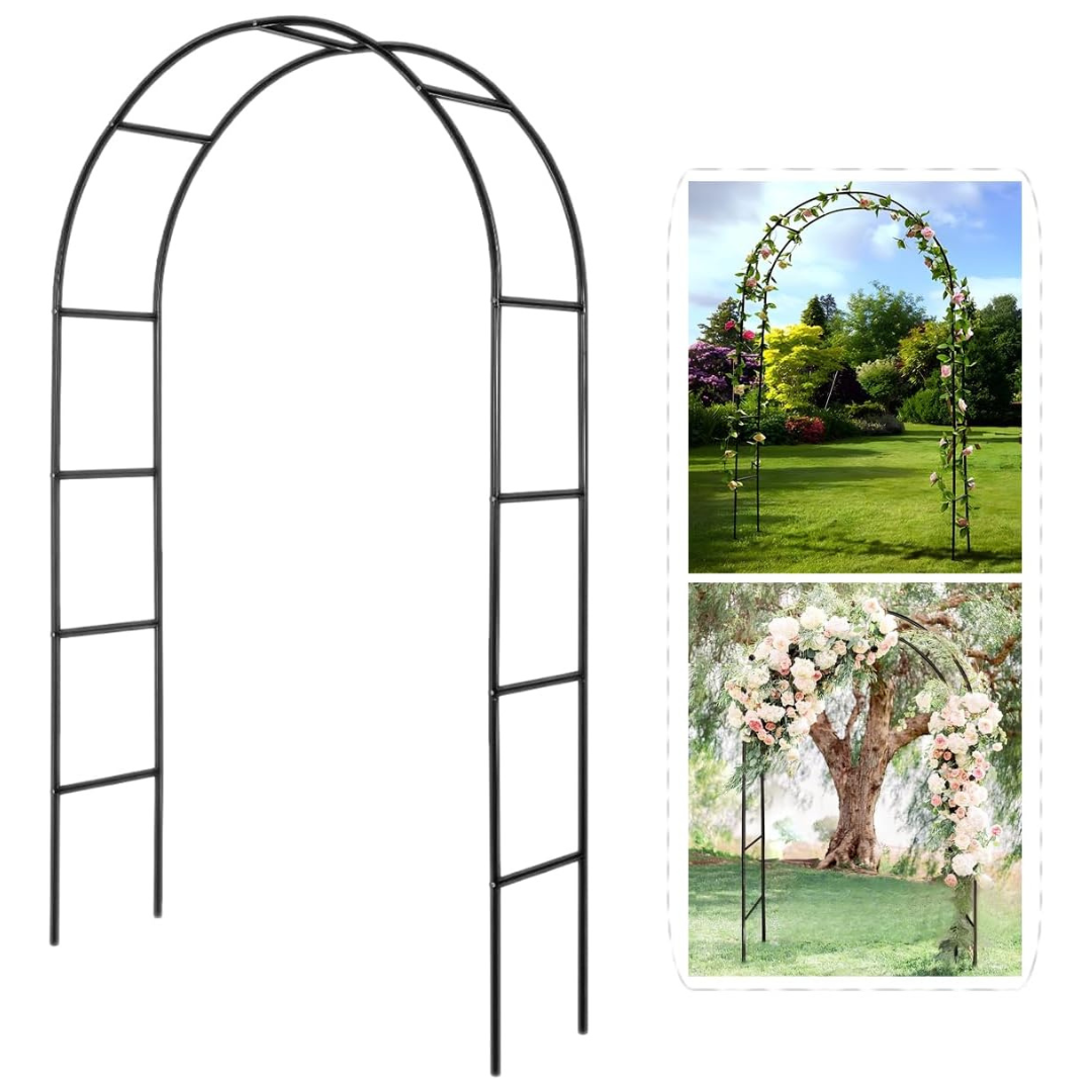 4.6 feet x 7.9 feet High Assemble Freely Metal Pergola Arbor