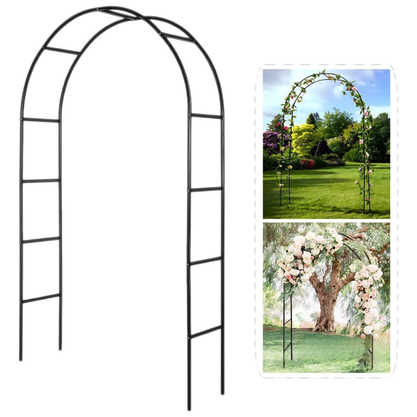 4.6 feet x 7.9 feet High Assemble Freely Metal Pergola Arbor