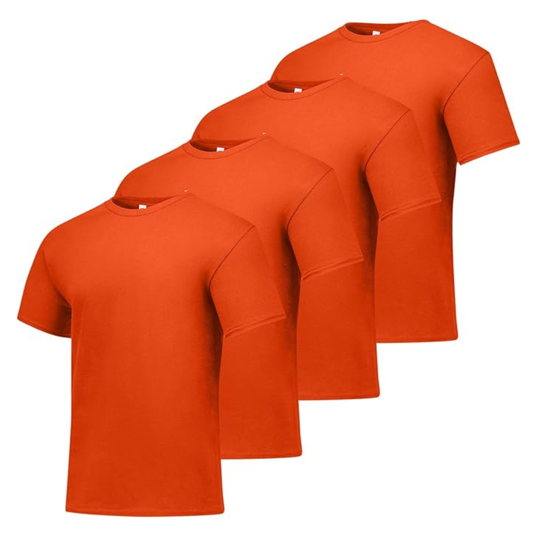 4-Pack Hanes Men's Crewneck Cotton Essentials Pack T-Shirts (Various)