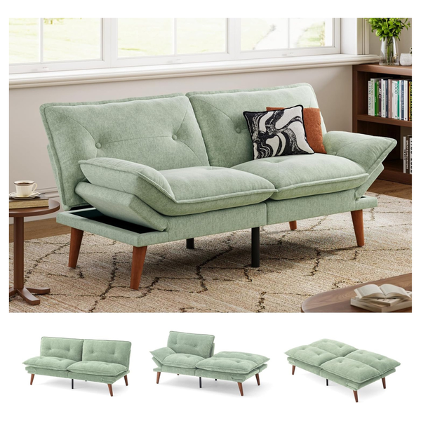 Linsy Home 3-in-1 70" Convertible Futon Sofa Bed