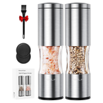 4.7oz Salt and Pepper Grinder Set With Dust Cover
