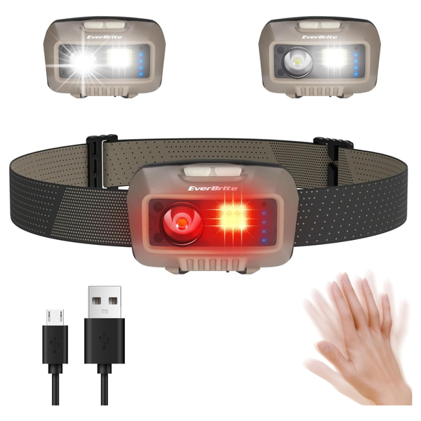 Rechargeable LED Headlamp Flashlight With 9 Modes