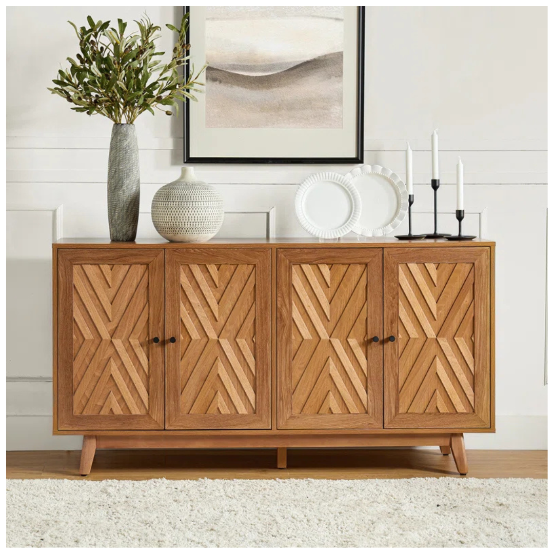 Lark Manor Chartier Mid-Century Modern 57'' W Sideboard
