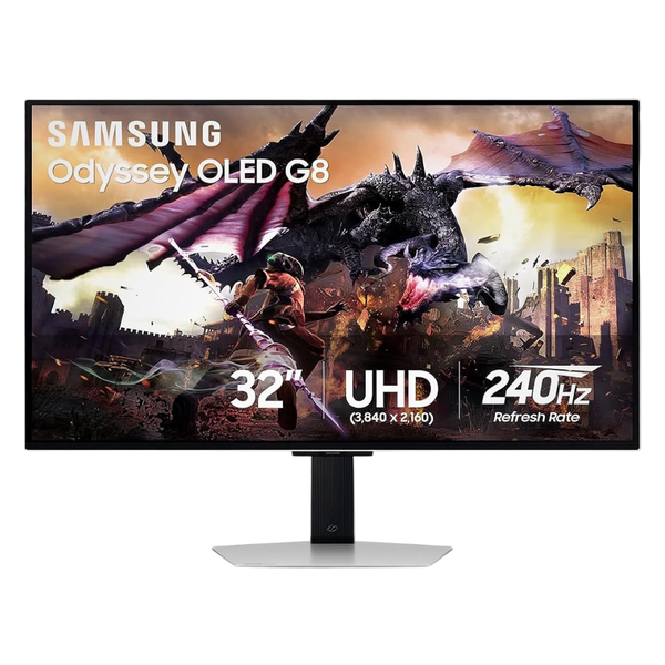 32" Samsung Odyssey G8 (G80SD) 4K UHD 240Hz 0.03ms OLED Freesync And G-SYNC Compatible Gaming Monitor