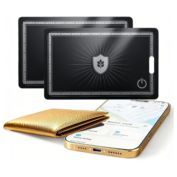 2-Pack [2026 New] Bluetooth Slim Rechargeable Wallet Tracker Card For IOS
