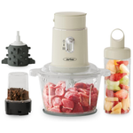 Sunvivi 250W 4-In-1 Electric Food Chopper W/ 1.5L Bowl & 2 Cups