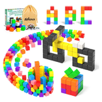 54-Pieces Apluses Magnetic Blocks STEM Building Toy For Toddlers