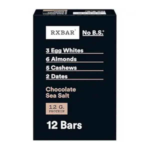 12-Count Rxbar Chocolate Sea Salt Gluten Free Protein Bars (1.83oz)