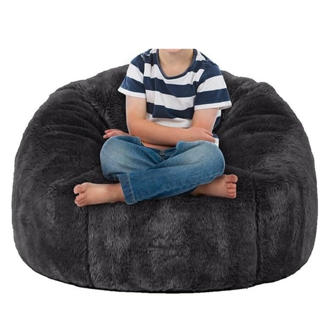 Washable Lazy Faux Fur Beanbag Chairs (2.3-3.3Ft)