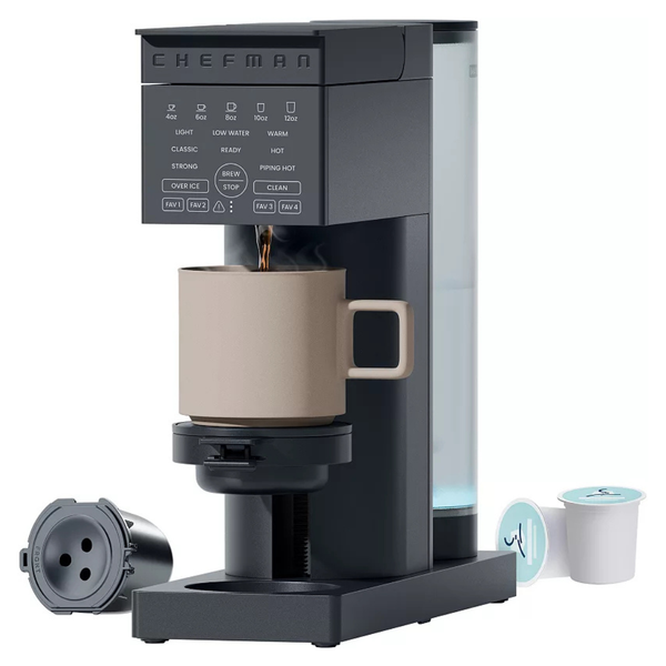 Chefman Caffeinator Single Serve Coffee Maker (2 Colors)