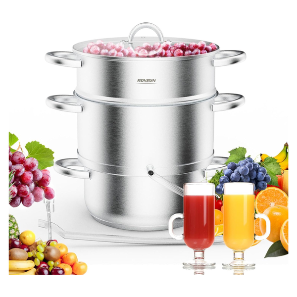 5-QT Stainless Steel Juice Steamer Steamer Pot