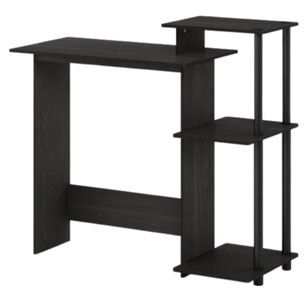 Furinno Efficient Home Computer Desk With Square Shelves