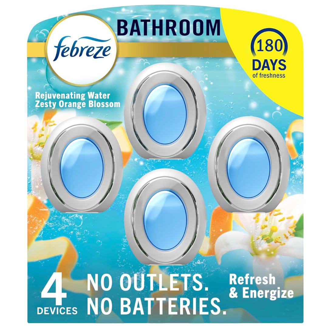 4-Count Febreze Small Spaces Air Freshener (Zesty Orange Blossom)