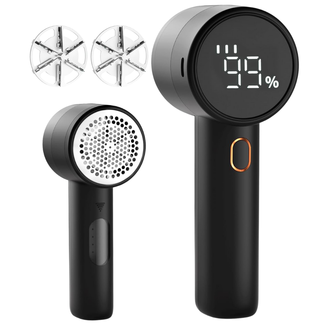 Rechargeable Fabric Lint Remover With 3 Speeds, 6 Leaf Blades