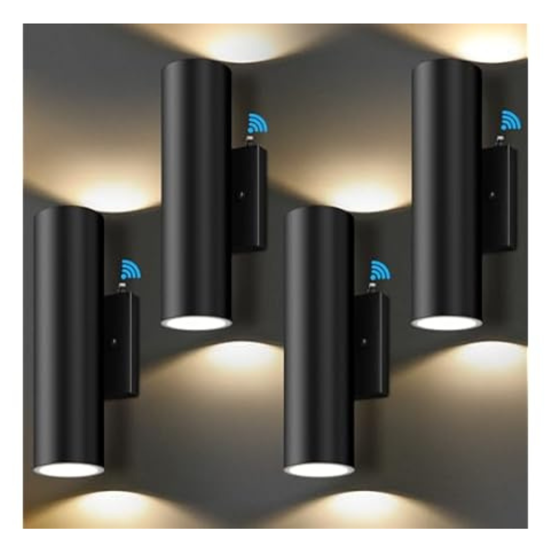 4-Pack GoBright Dusk To Dawn Outdoor Wall Lights