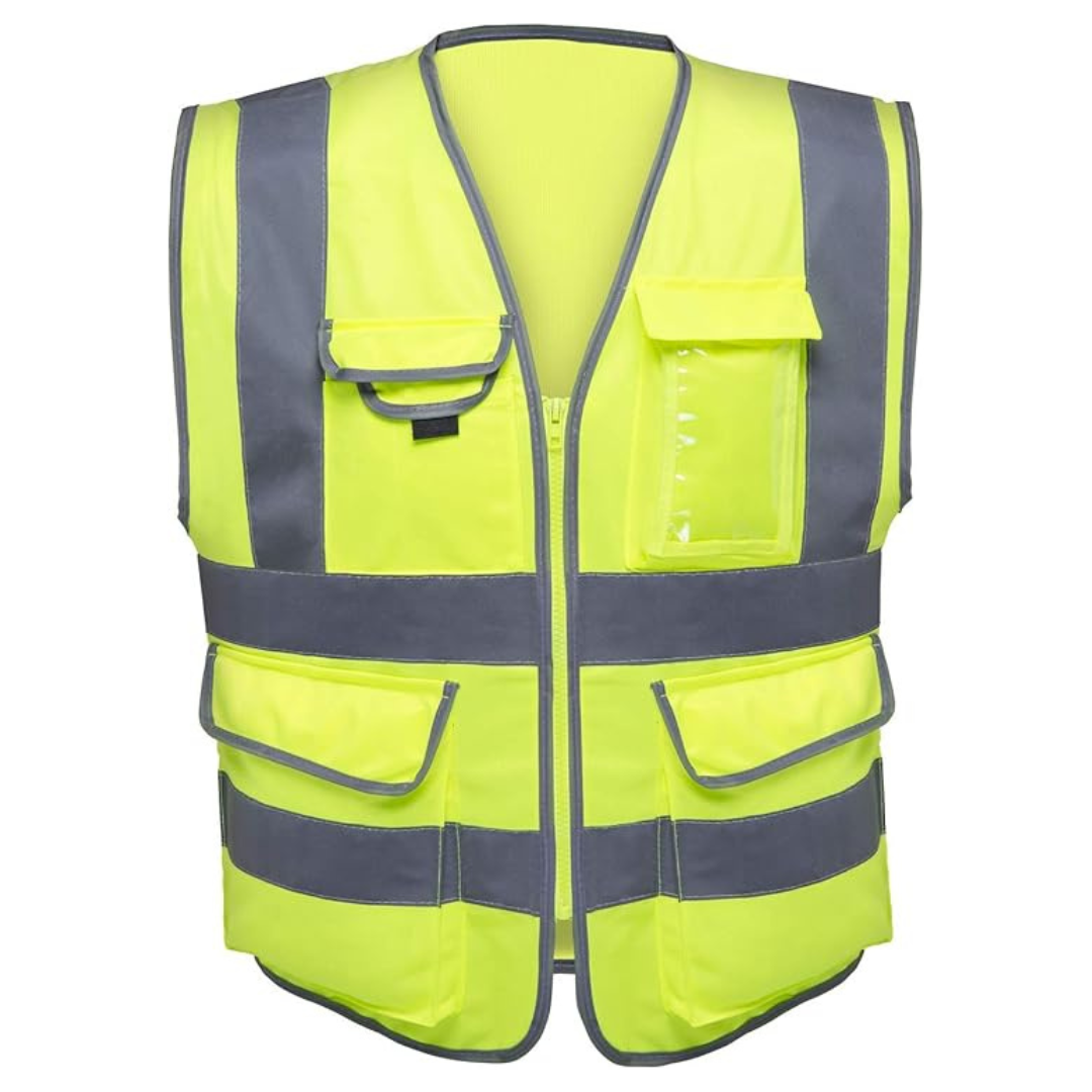Neiko High Visibility ANSI Class 2 7 Pockets Safety Vest