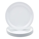 6-Piece Amazon Basics 9" Melamine Plastic Plate Set