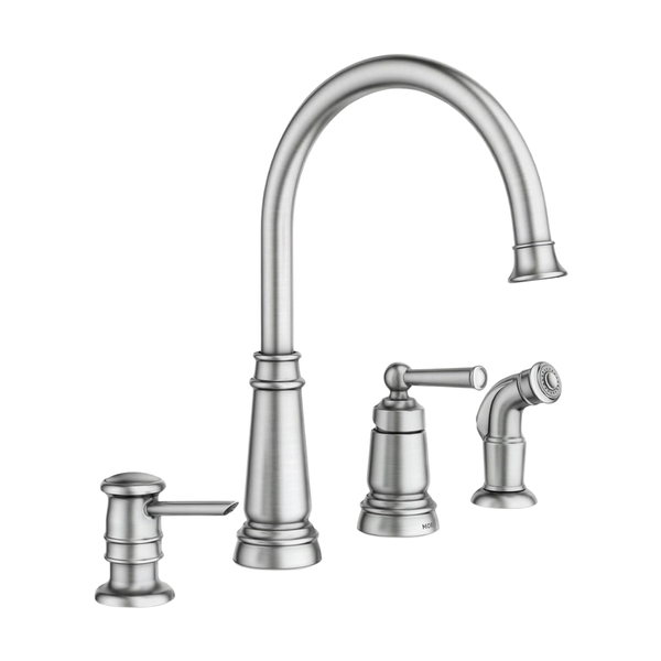 Moen Edison One-Handle High Arc 4-Hole Kitchen Faucet