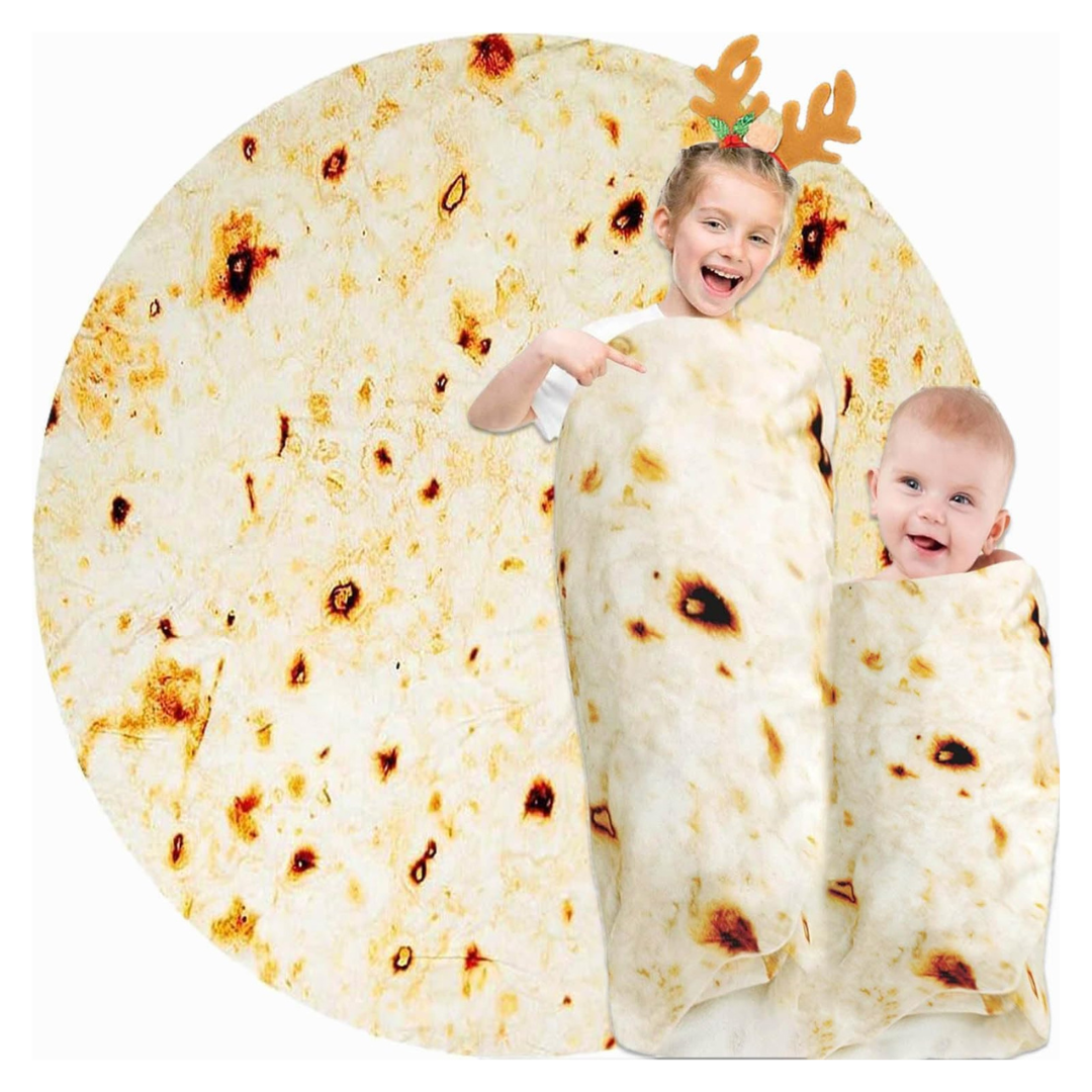40" Baby Burrito Tortilla Throw Blankets