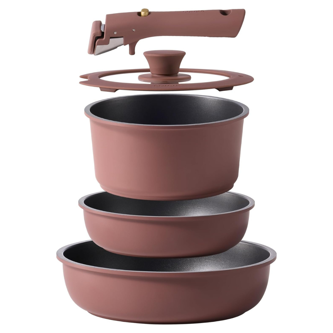 5-Piece Carote Pots & Pans Non Stick Cookware Set