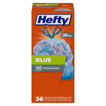 36-Count Hefty 30-Gallon Blue Trash Bags