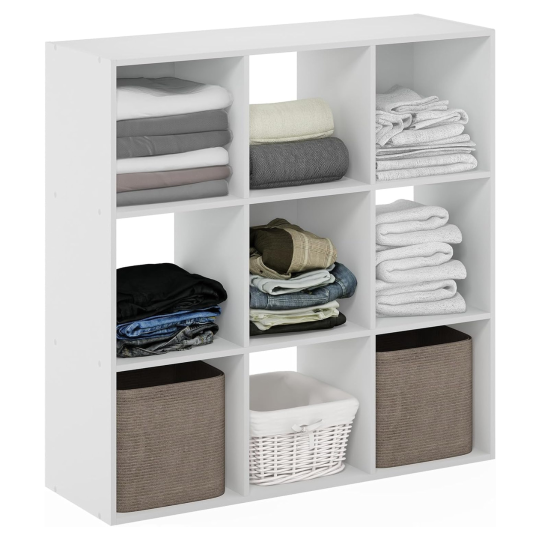 Furinno PELLI 9-Cube Closet Organizer & Storage Unit
