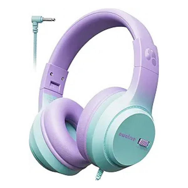 Foldable Kids Wired Over-Ear Headphones with Volume Limiter