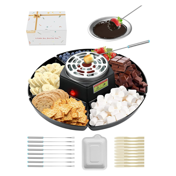 Smores Kit Roaster & Fondue Set w/ Electric Temperature Control