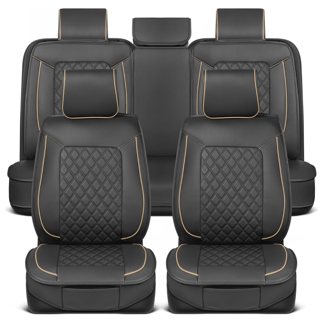 2-Pack MotorBox Prestige Faux Leather Seat Covers Full Set