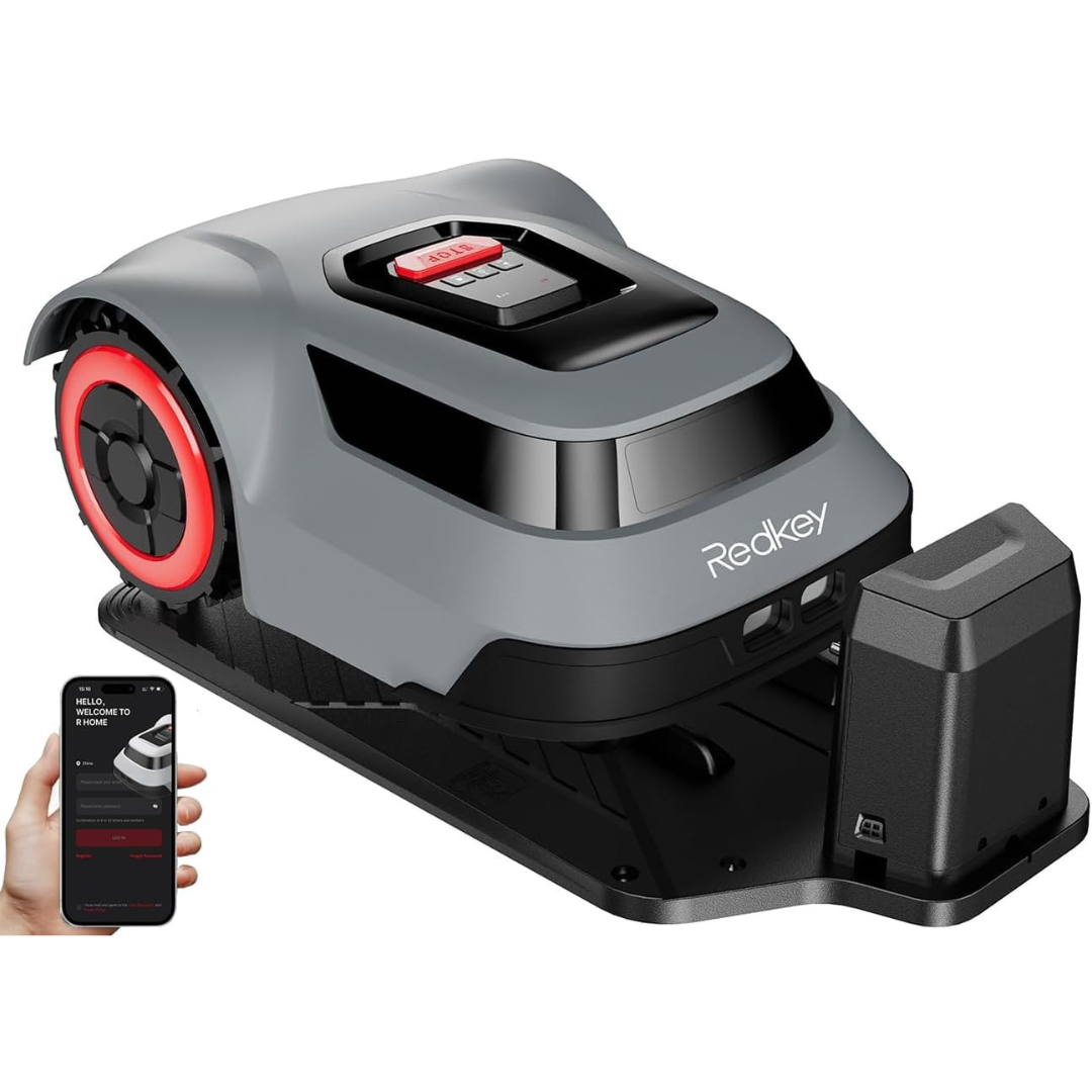 Robot Lawn Mower with 590ft Boundary Wires for 0.25 Acre