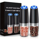 2-Piece Gravity Electric Salt and Pepper Mill