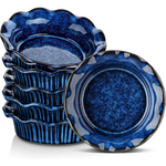 Set of 6 Vancasso Ceramic Stern Mini Pie Pans
