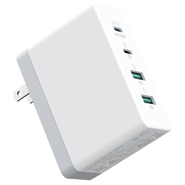 120W GaN 4-Port USB C Charger Block