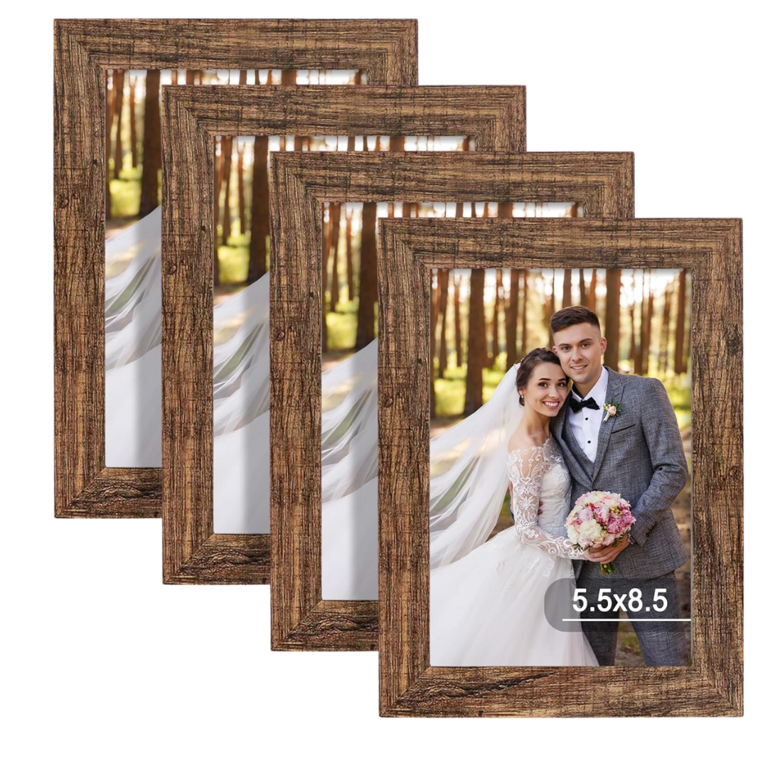 4-Pack 5.5" x 8.5" Picture Frame Set