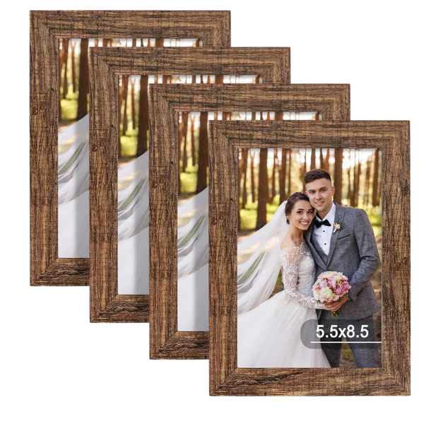 4-Pack 5.5" x 8.5" Picture Frame Set