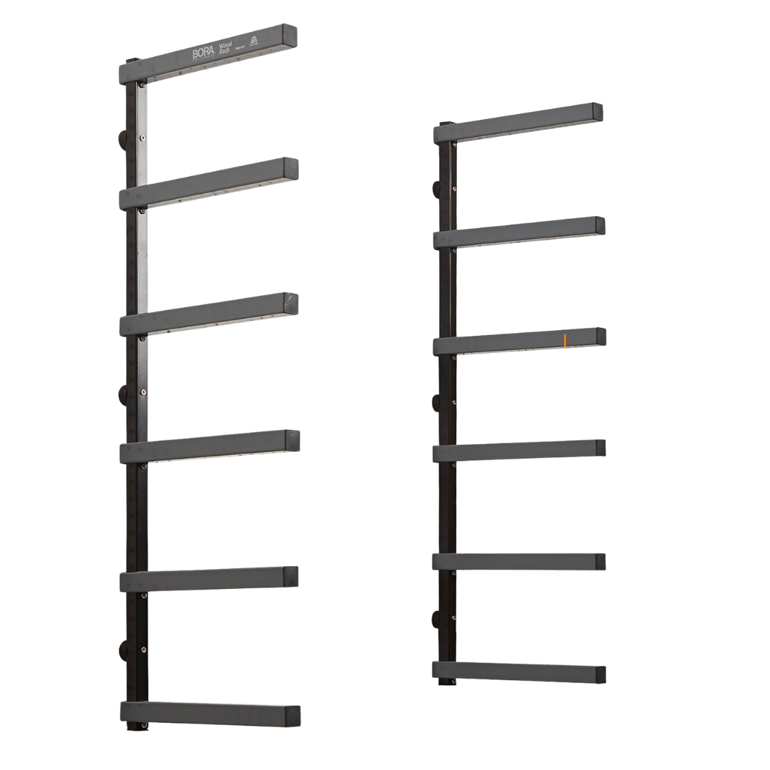 Bora 6-Shelf Wood Storage Organizer Rack