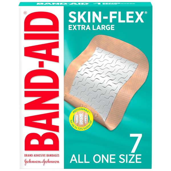7-Count Band-Aid Brand Skin-Flex Extra Large Adhesive Bandages