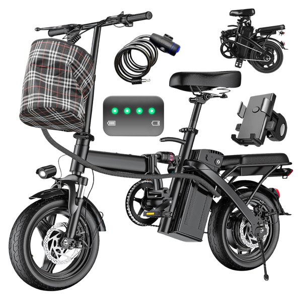 Electric Folding Commuter City Bike With 48V 10Ah Battery