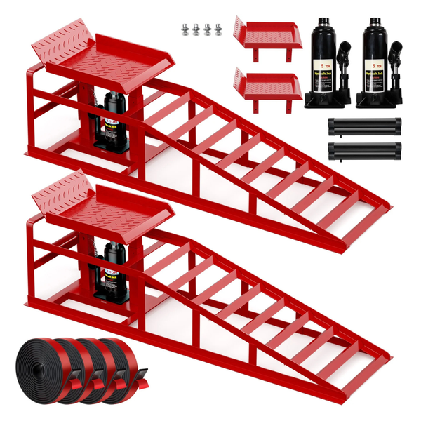 2-Pack Lafati Heavy-Duty 10,000-lbs. Hydraulic Car Ramp Set