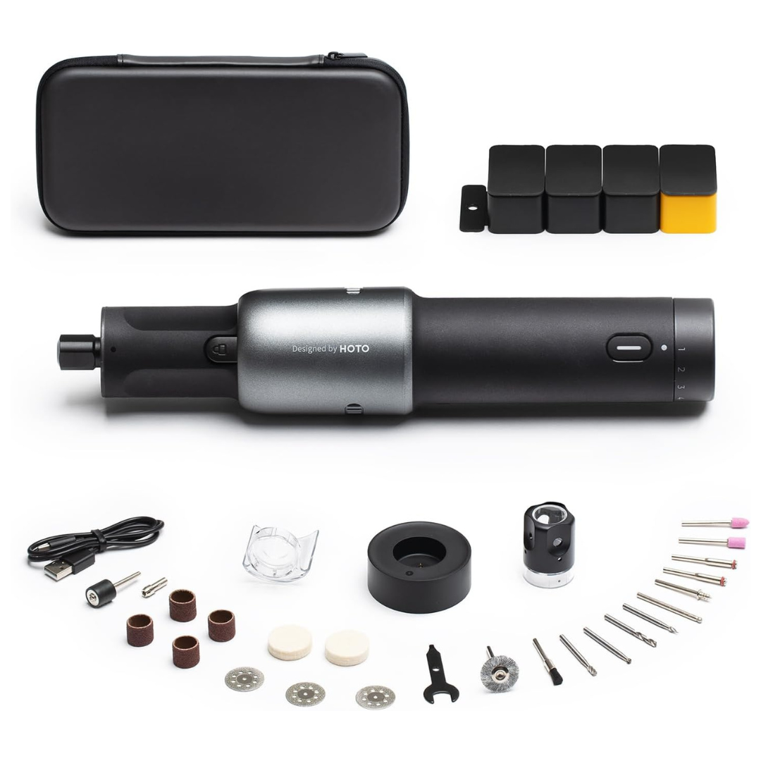 HOTO 35-in-1 Cordless 5-Speed Variable Rotary Tool Kit W/ Accessories