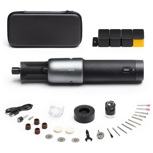 HOTO 35-in-1 Cordless 5-Speed Variable Rotary Tool Kit W/ Accessories