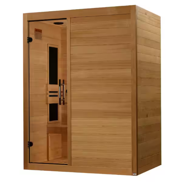 Yoga Series 3-Person Wood Infrared Sauna W/ Red Light Therapy