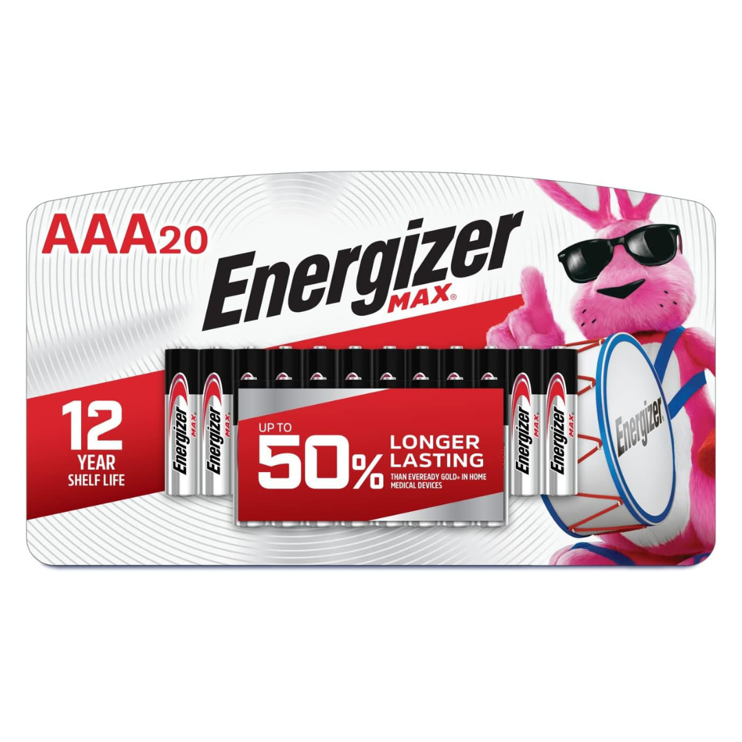 20-Count Energizer Max AAA Alkaline Batteries