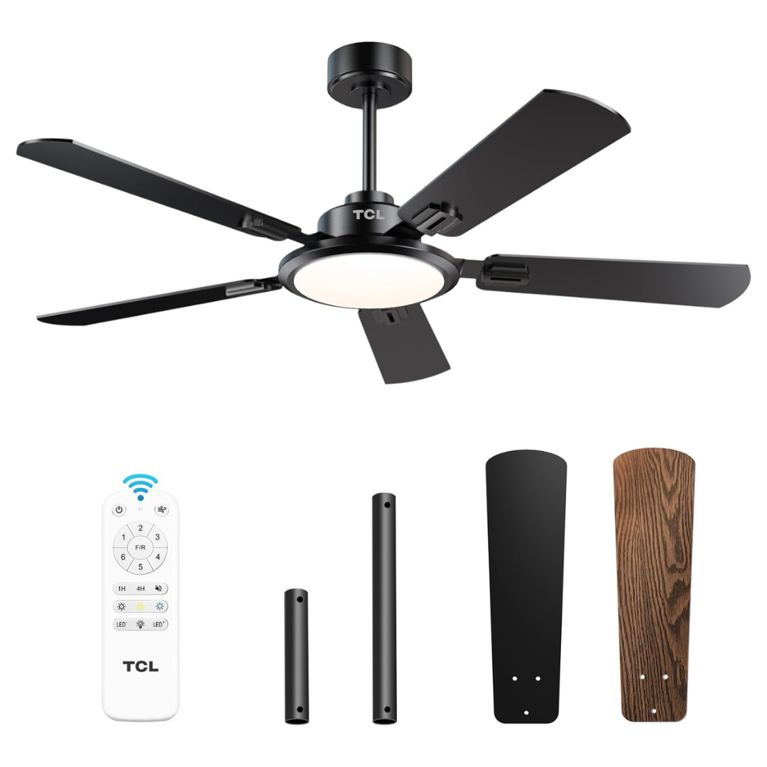 TCL 52 Inch Ceiling Fan With Light And Remote Control