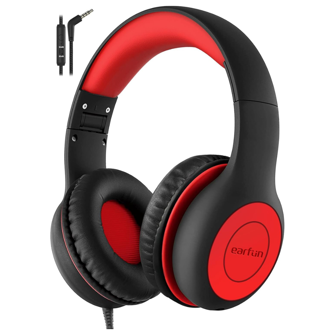 EarFun K1 Kids Wired Headphones With Mic And Volume Limit