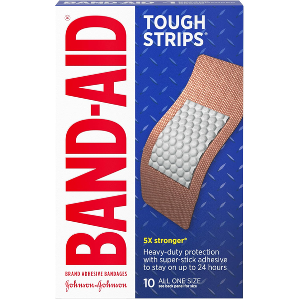 10-Count Band-Aid Tough Strips Extra Large Adhesive Bandages
