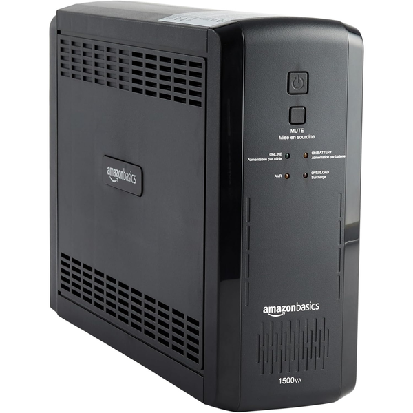 Amazon Basics 1500VA 900W UPS Battery Backup & Surge Protector