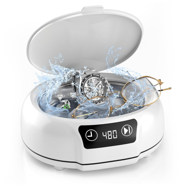 kunphy 700 ml(24.5 oz) 48KHz Ultrasonic Jewelry Cleaner w/ Digital Timers